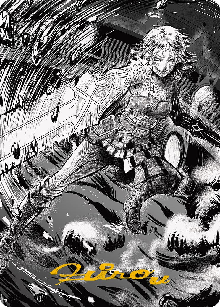 Nahiri, the Unforgiving 2 Art Card (Gold-Stamped Signature) [Phyrexia: All Will Be One Art Series] | Good Games Morley