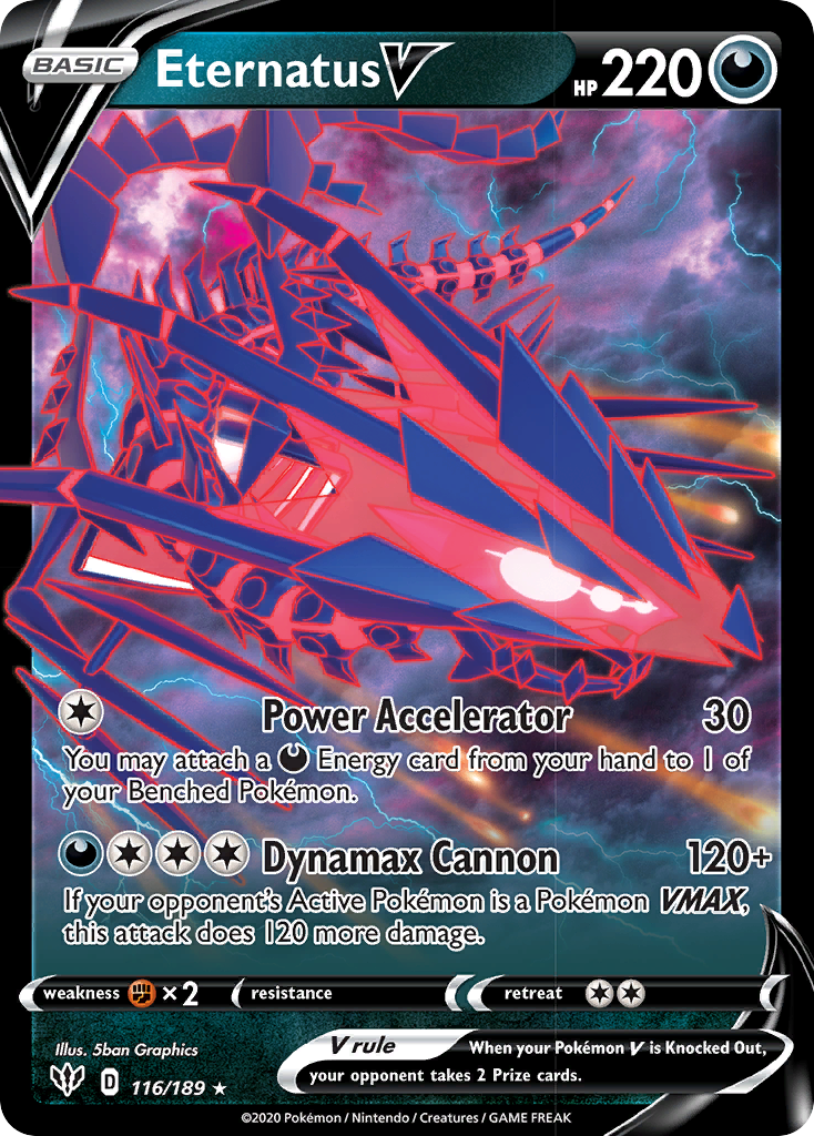 Eternatus V (116/189) [Sword & Shield: Darkness Ablaze] | Good Games Morley