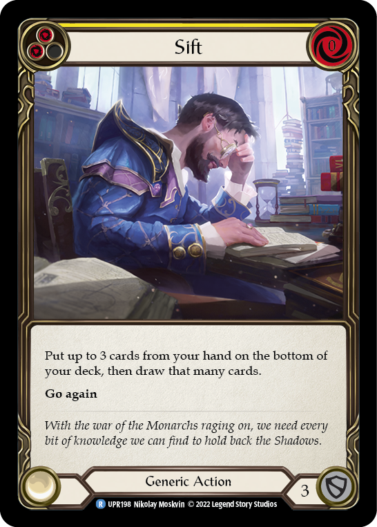 Sift (Yellow) [UPR198] (Uprising)  Rainbow Foil | Good Games Morley