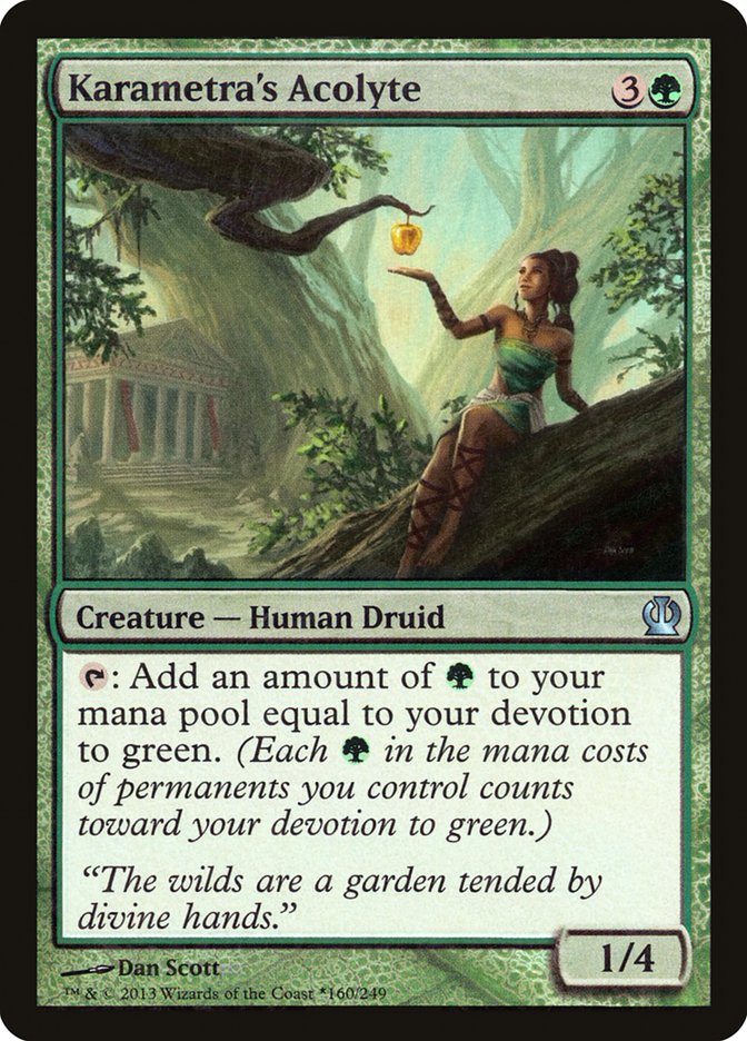 Karametra's Acolyte (Gift Box) [Theros Promos] | Good Games Morley