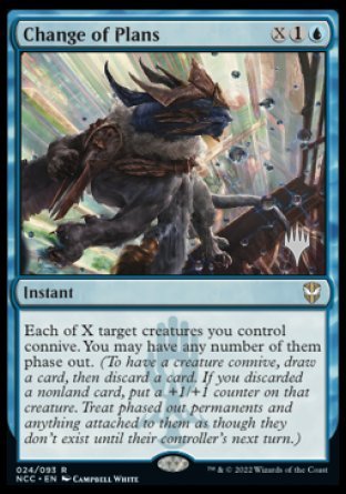 Change of Plans (Promo Pack) [Streets of New Capenna Commander Promos] | Good Games Morley