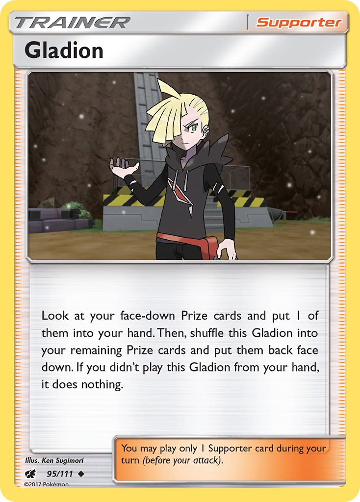 Gladion (95/111) [Sun & Moon: Crimson Invasion] | Good Games Morley