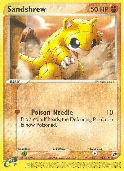 Sandshrew (75/100) [EX: Sandstorm] | Good Games Morley