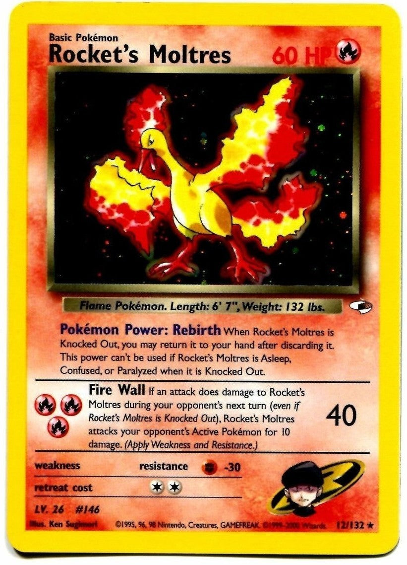 Rocket's Moltres (12/132) [Gym Heroes Unlimited] | Good Games Morley
