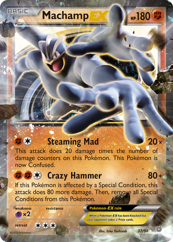 Machamp EX (37/98) [XY: Ancient Origins] | Good Games Morley