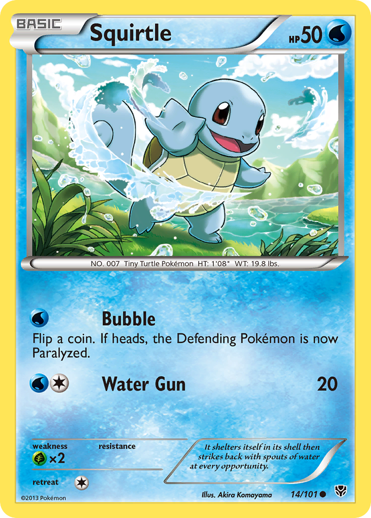 Squirtle (14/101) [Black & White: Plasma Blast] | Good Games Morley