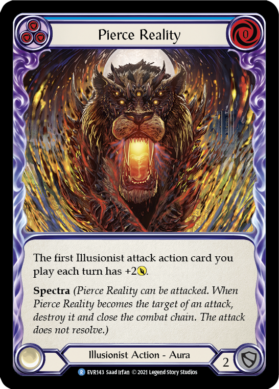 Pierce Reality (Blue) [EVR143] (Everfest)  1st Edition Normal | Good Games Morley
