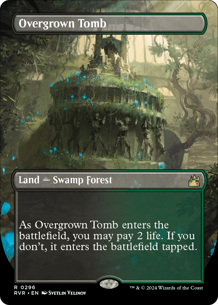 Overgrown Tomb (Borderless) [Ravnica Remastered] | Good Games Morley