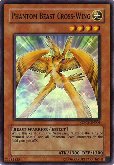 Phantom Beast Cross-Wing [GX02-EN001] Super Rare | Good Games Morley