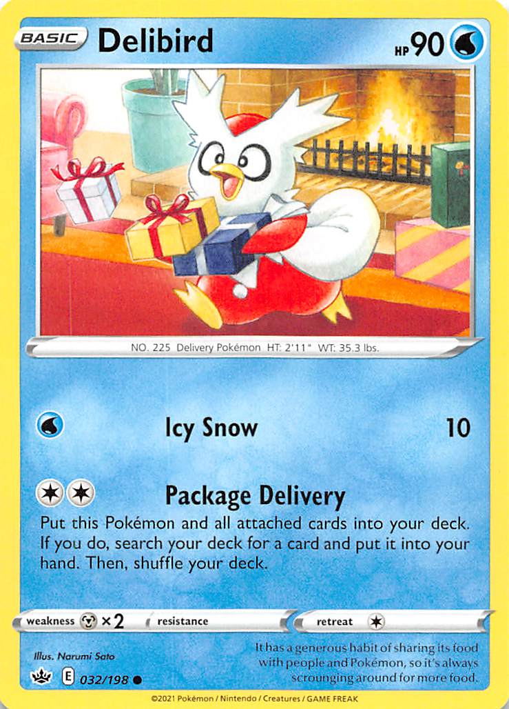 Delibird (032/198) [Sword & Shield: Chilling Reign] | Good Games Morley