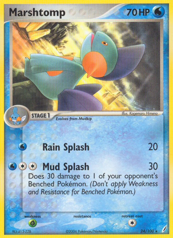 Marshtomp (24/100) [EX: Crystal Guardians] | Good Games Morley