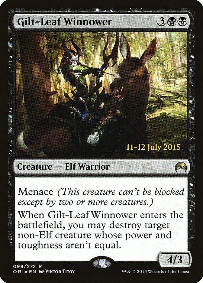 Gilt-Leaf Winnower [Magic Origins Prerelease Promos] | Good Games Morley