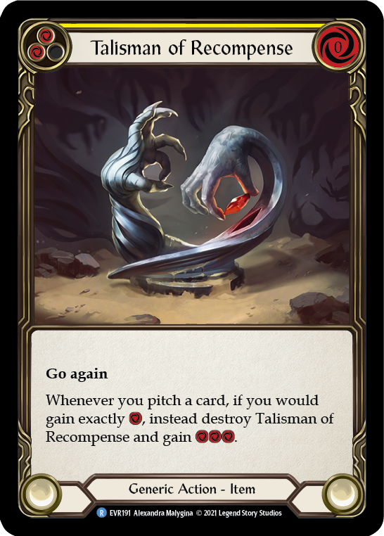 Talisman of Recompense [EVR191] (Everfest)  1st Edition Cold Foil | Good Games Morley