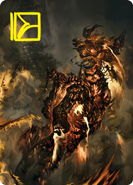 Pyre Spawn Art Card (Gold-Stamped Signature) [Innistrad: Crimson Vow Art Series] | Good Games Morley