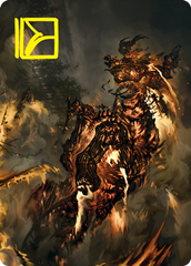 Pyre Spawn Art Card (Gold-Stamped Signature) [Innistrad: Crimson Vow Art Series] | Good Games Morley