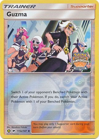 Guzma (115a/147) (Regional Championship Promo) [Sun & Moon: Burning Shadows] | Good Games Morley
