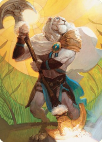 Ajani, Sleeper Agent Art Card [Dominaria United Art Series] | Good Games Morley