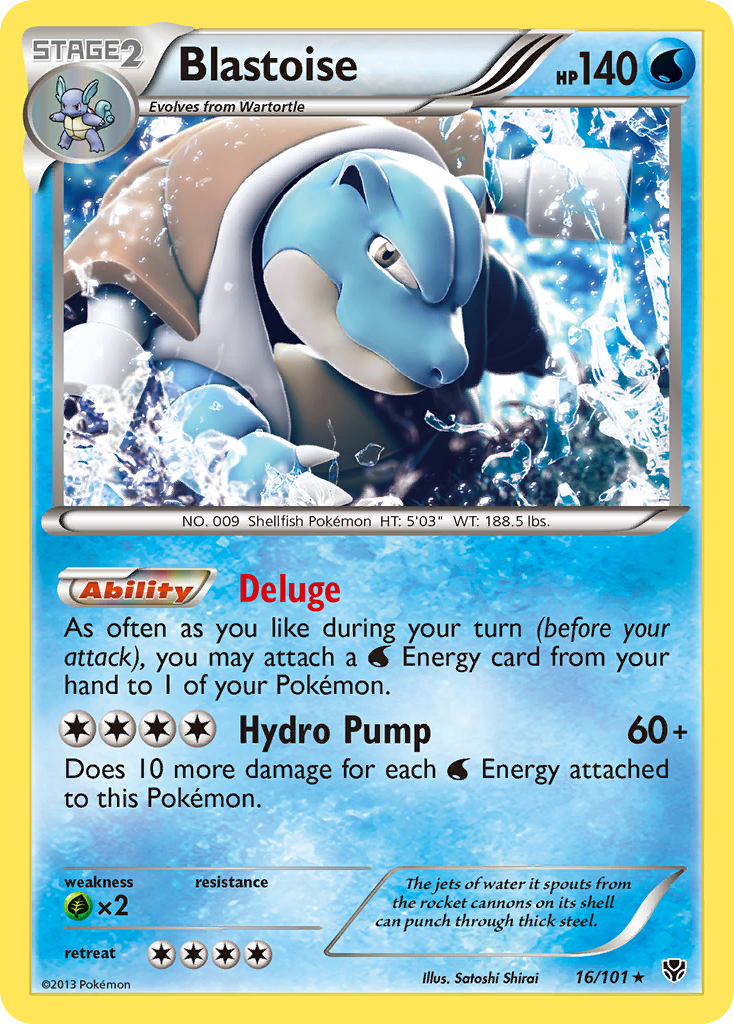 Blastoise (16/101) [Black & White: Plasma Blast] | Good Games Morley
