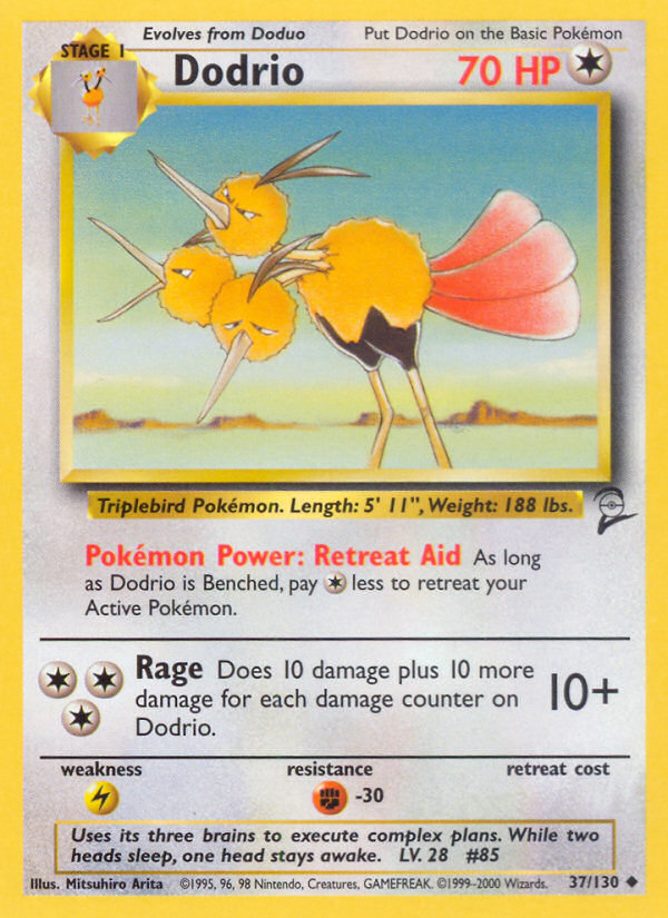 Dodrio (37/130) [Base Set 2] | Good Games Morley
