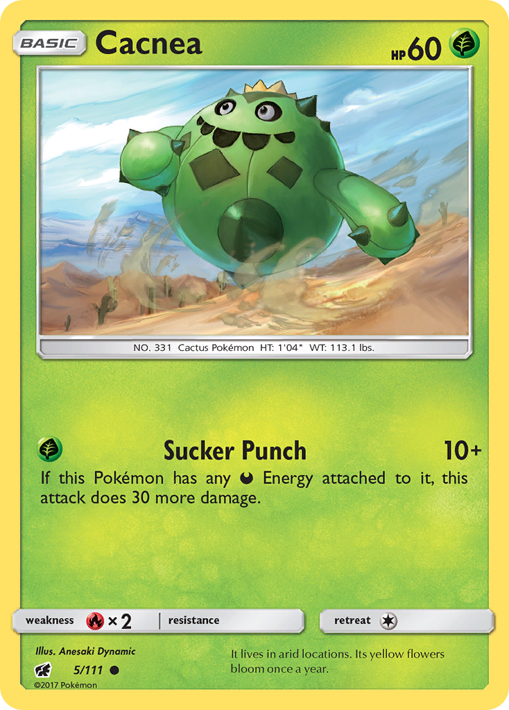 Cacnea (5/111) [Sun & Moon: Crimson Invasion] | Good Games Morley