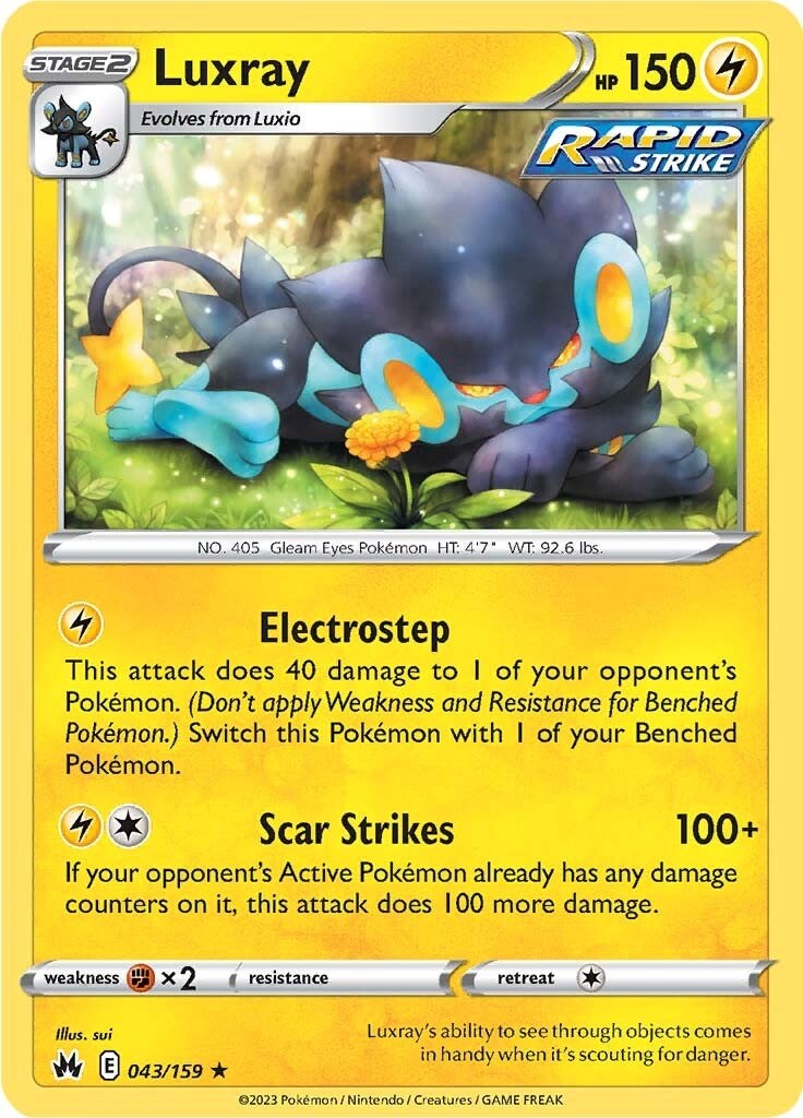 Luxray (043/159) (43) [Sword & Shield: Crown Zenith] | Good Games Morley