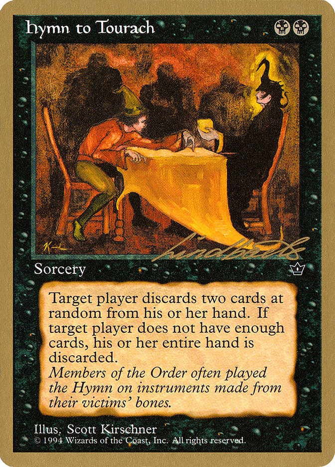 Hymn to Tourach (Table) (Leon Lindback) [Pro Tour Collector Set] | Good Games Morley