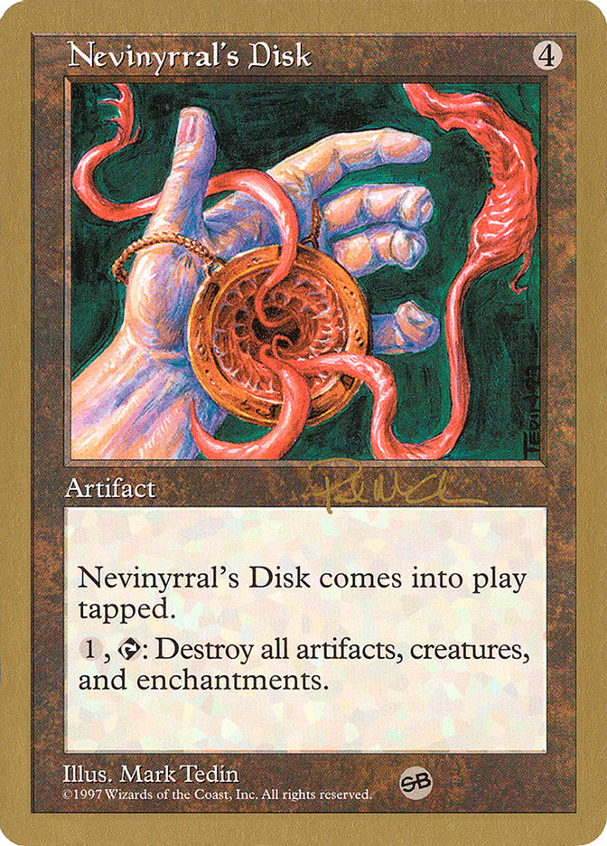 Nevinyrral's Disk (Paul McCabe) (SB) [World Championship Decks 1997] | Good Games Morley