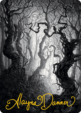 Forest 2 Art Card (Gold-Stamped Signature) [Innistrad: Midnight Hunt Art Series] | Good Games Morley