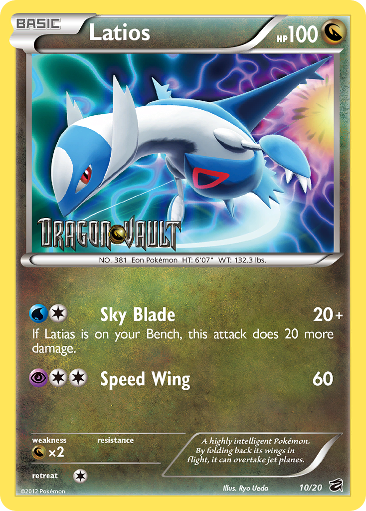 Latios (10/20) (Blister Exclusive) [Black & White: Dragon Vault] | Good Games Morley