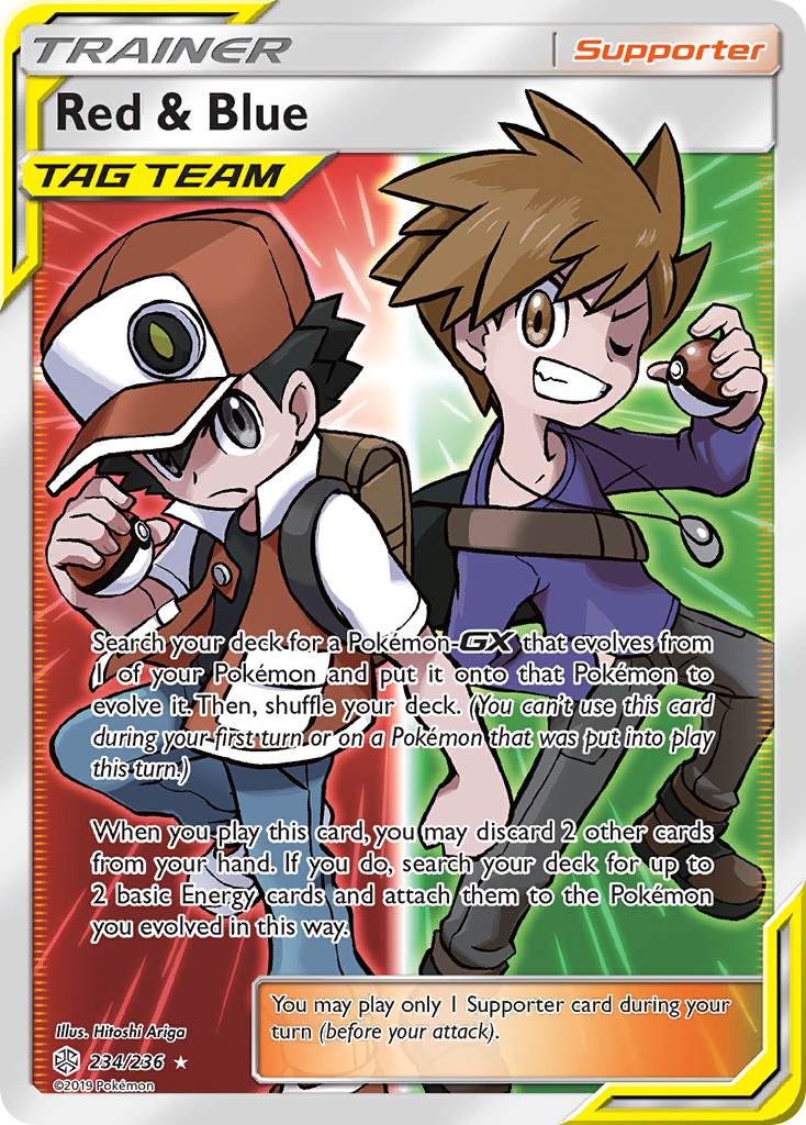 Red & Blue (234/236) [Sun & Moon: Cosmic Eclipse] | Good Games Morley