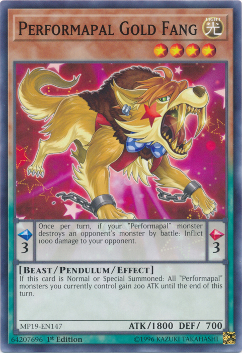 Performapal Gold Fang [MP19-EN147] Common | Good Games Morley