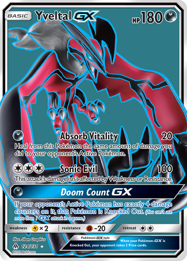 Yveltal GX (124/131) [Sun & Moon: Forbidden Light] | Good Games Morley