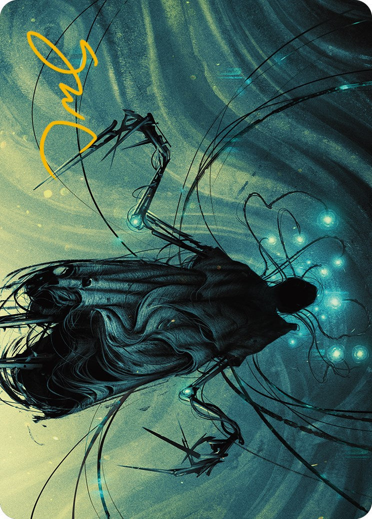 Ichor Synthesizer Art Card (Gold-Stamped Signature) [Phyrexia: All Will Be One Art Series] | Good Games Morley