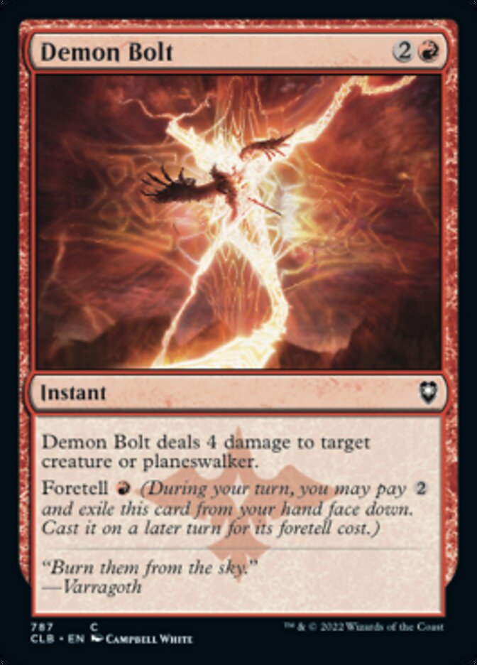Demon Bolt [Commander Legends: Battle for Baldur's Gate] | Good Games Morley