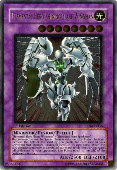 Elemental Hero Shining Flare Wingman [EEN-EN036] Ultimate Rare | Good Games Morley