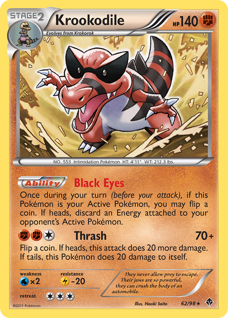 Krookodile (62/98) [Black & White: Emerging Powers] | Good Games Morley