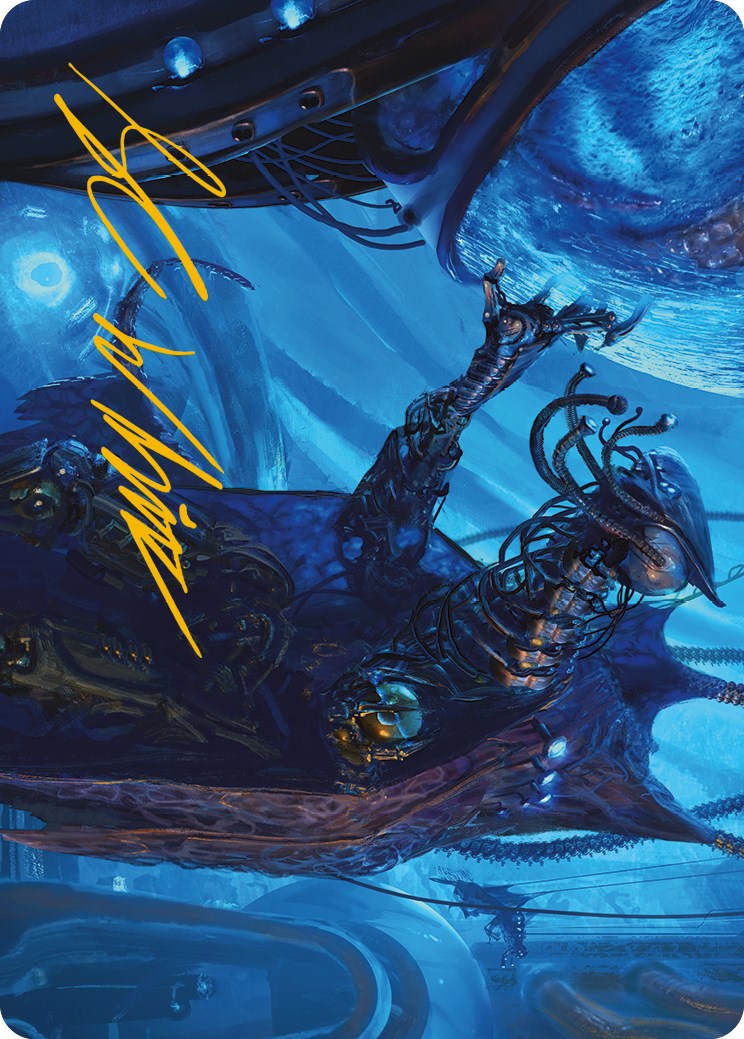 Atmosphere Surgeon Art Card (Gold-Stamped Signature) [Phyrexia: All Will Be One Art Series] | Good Games Morley