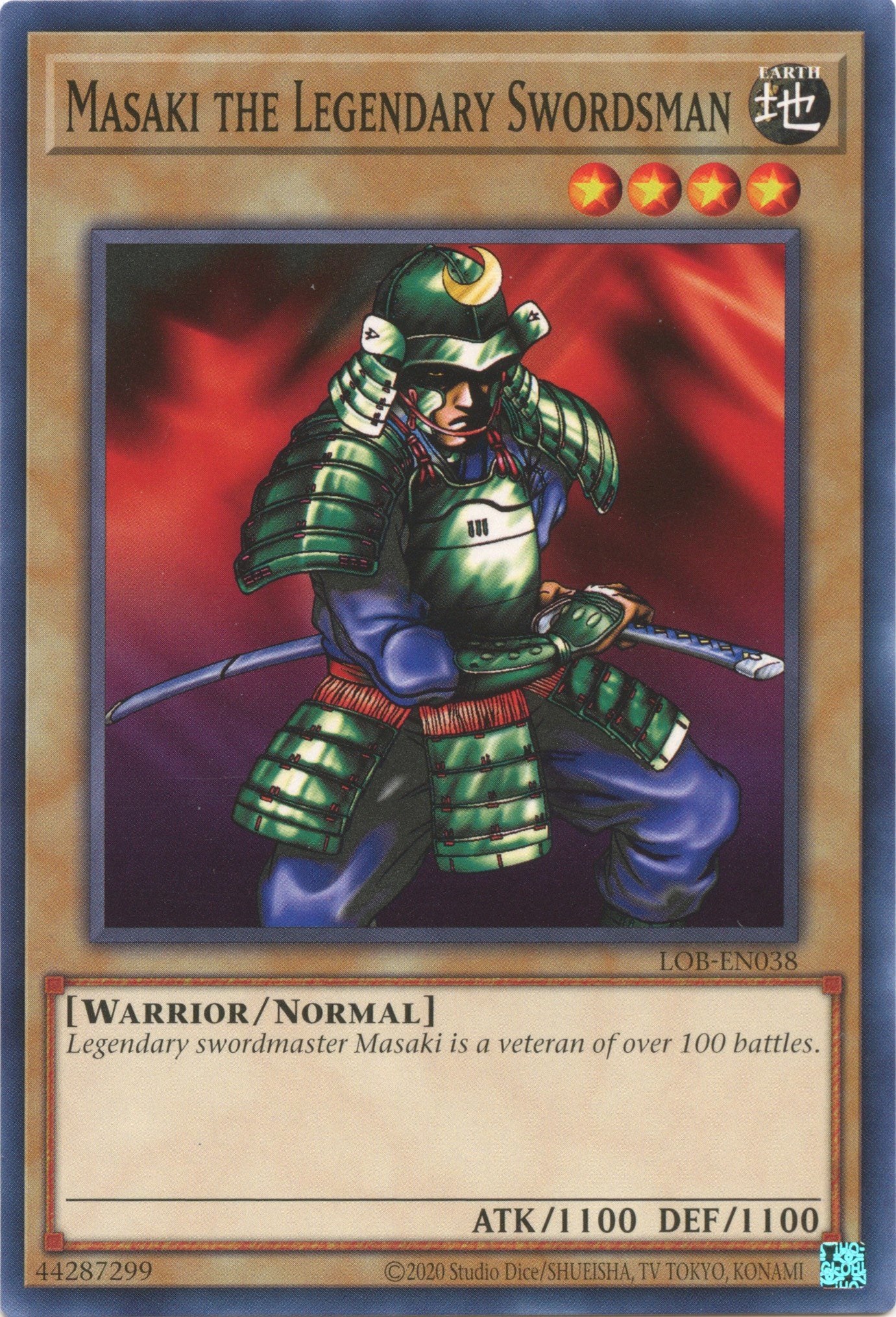 Masaki the Legendary Swordsman (25th Anniversary) [LOB-EN038] Common | Good Games Morley