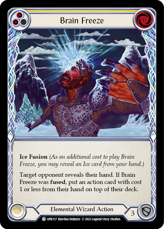 Brain Freeze (Yellow) [UPR117] (Uprising)  Rainbow Foil | Good Games Morley