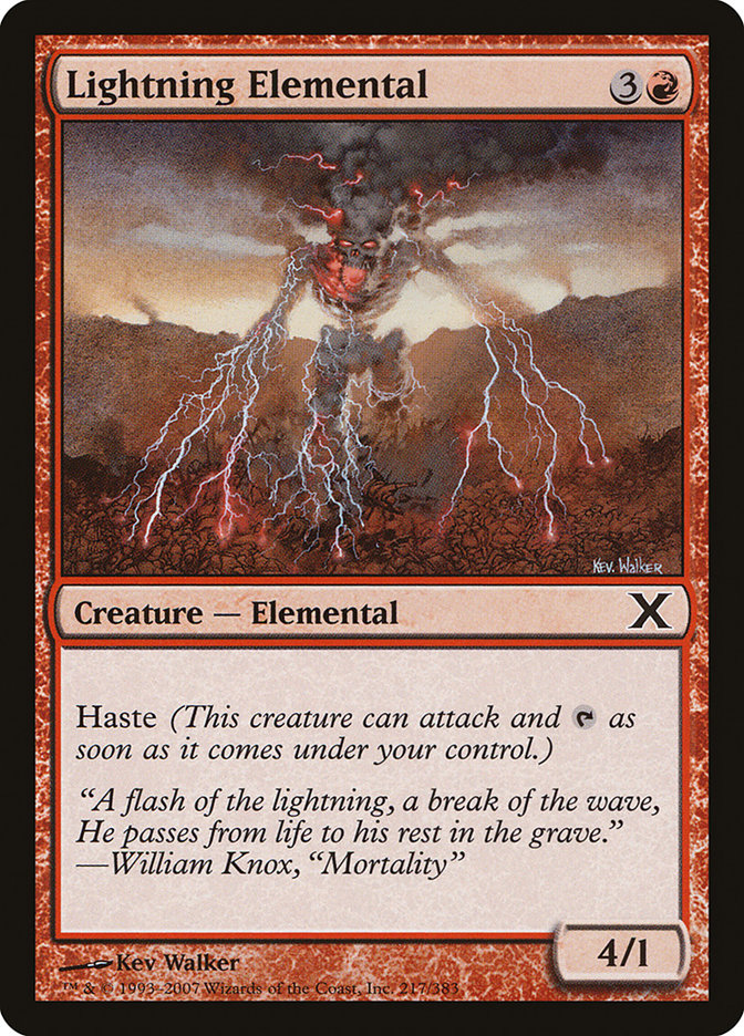 Lightning Elemental [Tenth Edition] | Good Games Morley