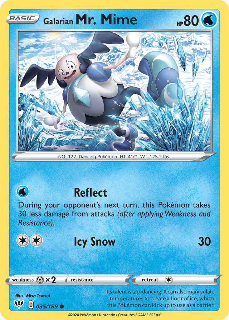 Galarian Mr. Mime (035/189) [Sword & Shield: Darkness Ablaze] | Good Games Morley
