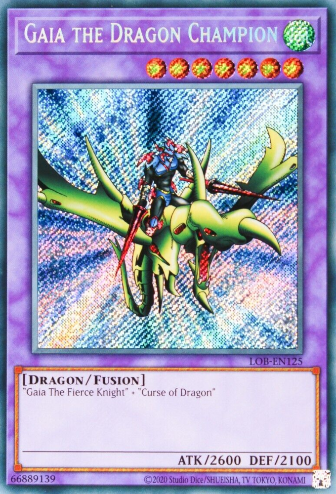Gaia the Dragon Champion (25th Anniversary) [LOB-EN125] Secret Rare | Good Games Morley