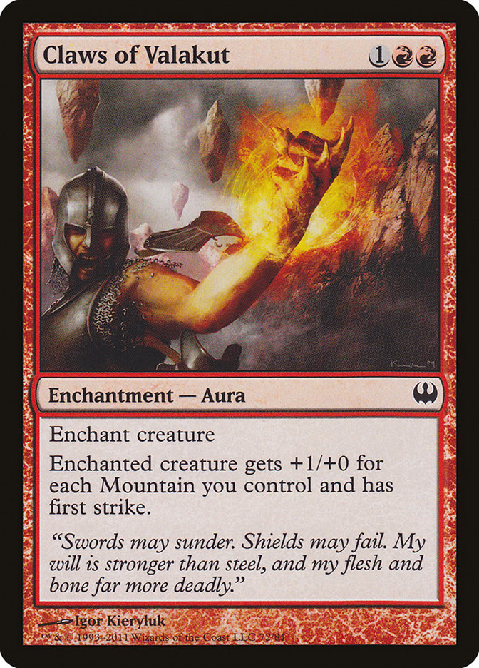 Claws of Valakut [Duel Decks: Knights vs. Dragons] | Good Games Morley