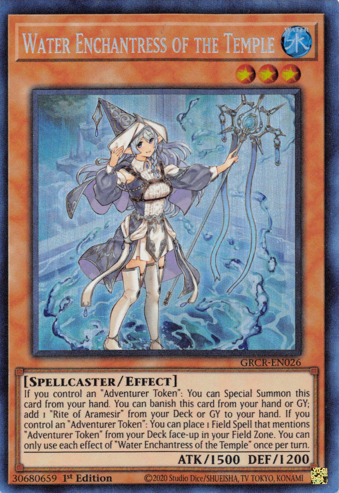 Water Enchantress of the Temple [GRCR-EN026] Collector's Rare | Good Games Morley