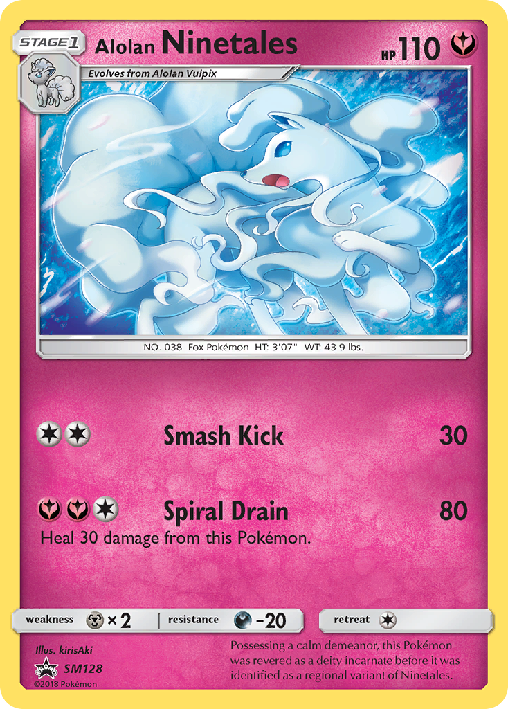Alolan Ninetales (SM128) [Sun & Moon: Black Star Promos] | Good Games Morley