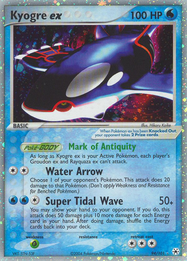 Kyogre ex (94/101) [EX: Hidden Legends] | Good Games Morley