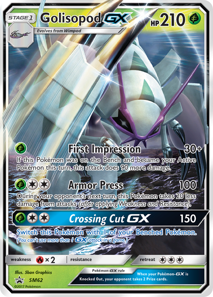 Golisopod GX (SM62) [Sun & Moon: Black Star Promos] | Good Games Morley