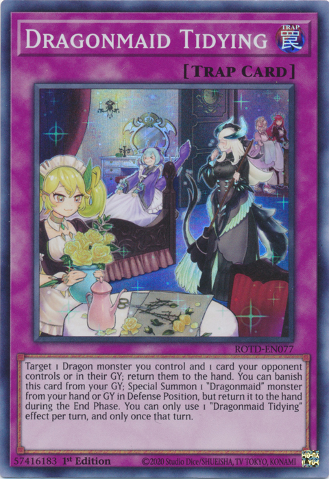 Dragonmaid Tidying [ROTD-EN077] Super Rare | Good Games Morley