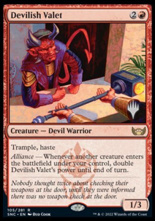 Devilish Valet (Promo Pack) [Streets of New Capenna Promos] | Good Games Morley