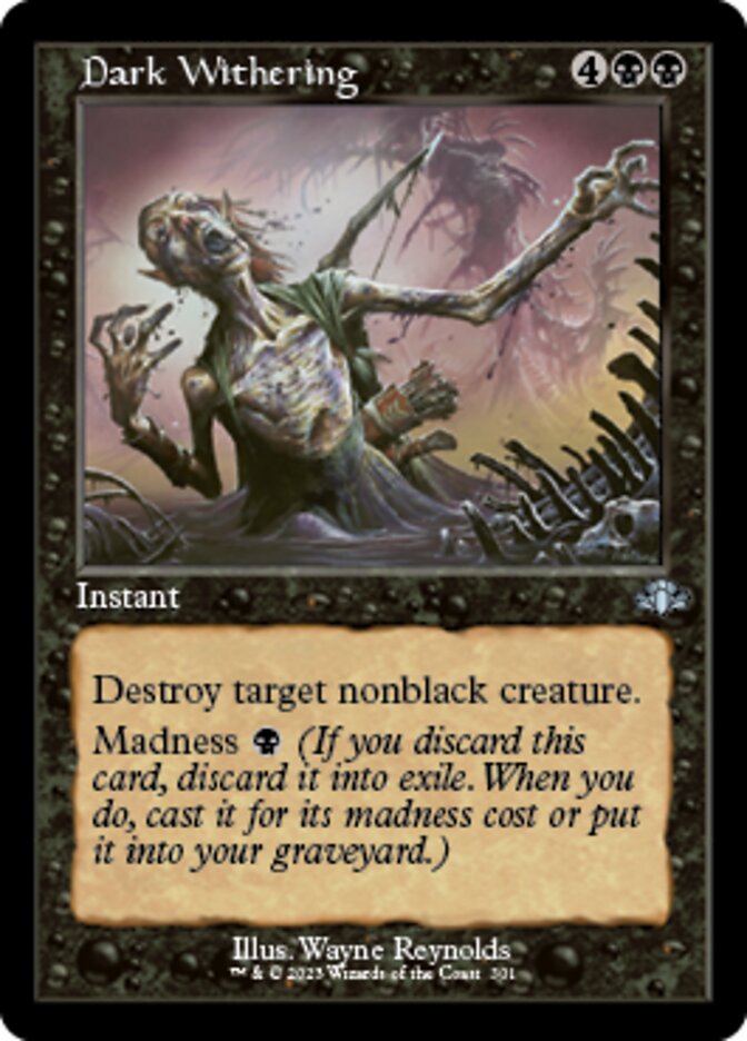 Dark Withering (Retro) [Dominaria Remastered] | Good Games Morley
